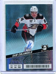 2024-25 Upper Deck Credenziali Sam Colangelo Biglietto Debutto Accesso Auto 48/199 - Foto 1 di 2