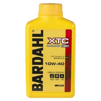 Bardahl 1 Litre Huile Moteur Moto 10W40 XTC C60 - ( Off Road Tout Terrain Cross) - Photo 1/3