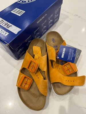 Birkenstock Arizona BS Natural Cork Sandals Narrow Fit Russet Orange, UK 5 - Image 1 of 4