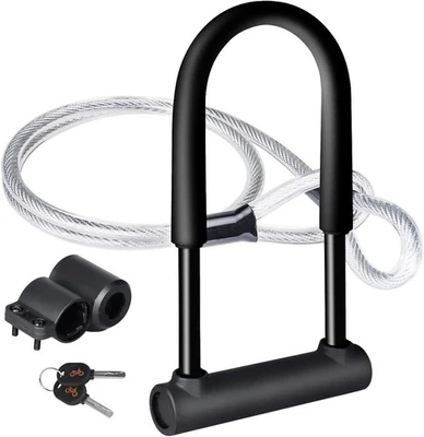 Lucchetto Acciaio a U per Bicicletta, Bici elettrica, Monopattino 16mm - Immagine 1 di 4