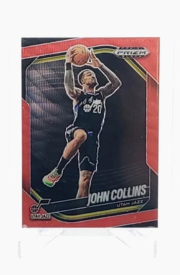 Panini Prizm Black 2024-25 - John Collins #44 Ruby Wave Prizm - Imagem 1 de 2