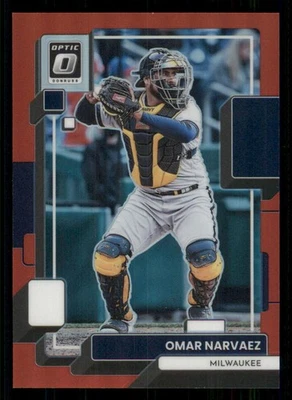 2022 Donruss Optic Red #124 Omar Narvaez /60 - Image 1 of 2
