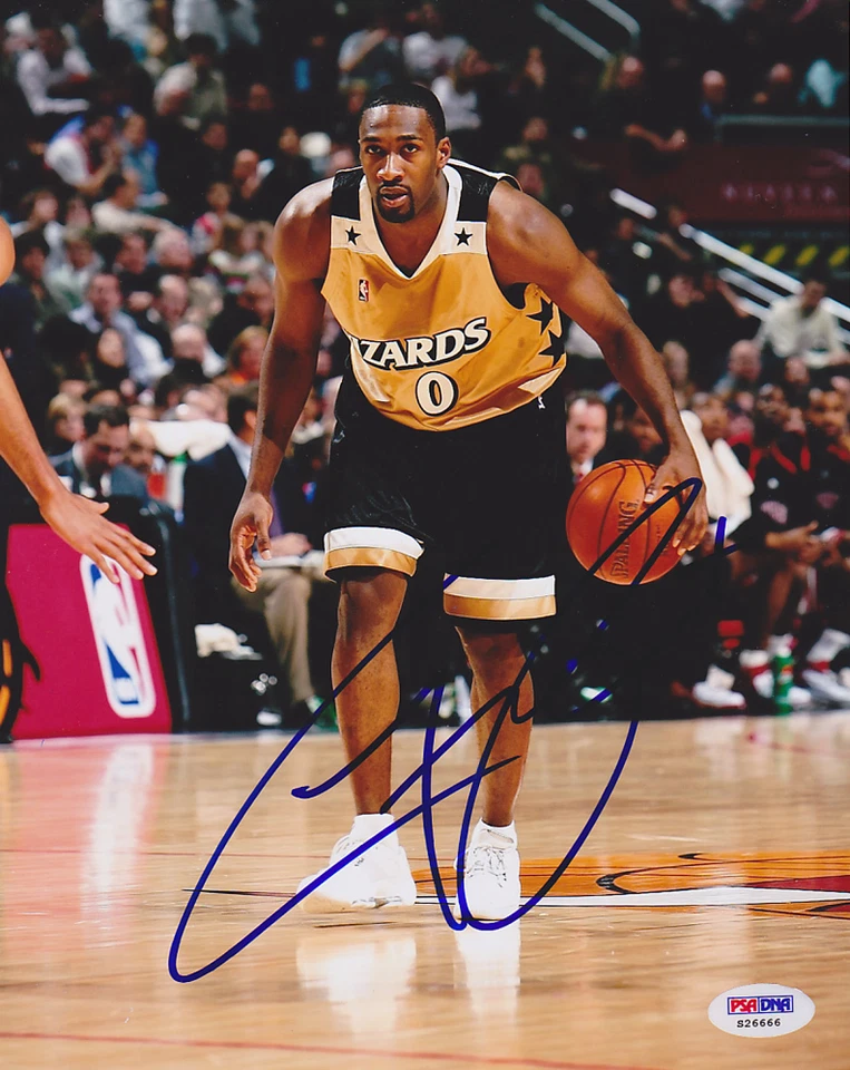Gilbert Arenas SIGNED 8x10 Photo Washington Wizards PSA/DNA AUTOGRAPHED - Image 1 of 1