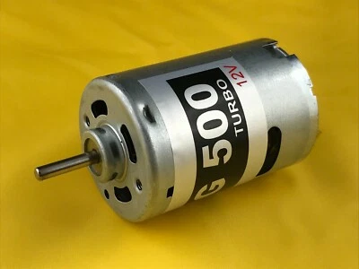12V MIG 500TURBO(7,2-20V),12V-13.500U/min,47W mit eingeb. Lüfter, für RC-Modelle - Bild 1 von 4