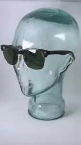 Ray-Ban Men's Sunglasses RB4175 877 Black Gold Square Green Lenses 57mm & Case - Picture 1 of 14