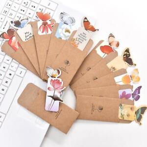 1pc butterfly bookmarks For books cute kawaii 3D bookmark office US FAST