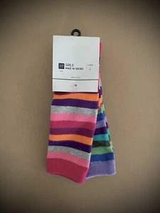Gap Kids Colorful Striped Knee Socks, Size Small, 2 sets / 2 Pairs, NWT - Picture 1 of 2