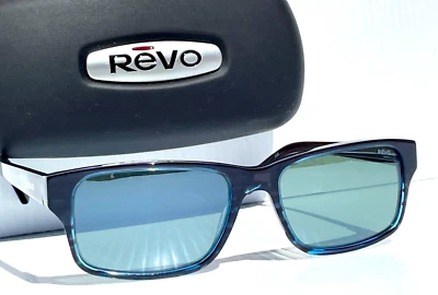 NUEVO Gafas de sol Revo FINLEY G cuerno azul brillante VIDRIO POLARIZADO gris 1176 05 SG50 Foto 1 de 4