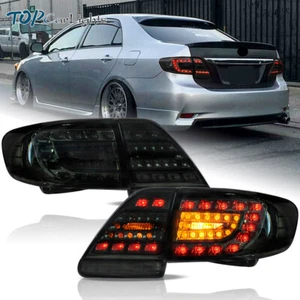 Par de luces traseras LED ahumadas VLAND para lámpara de freno trasera Toyota Corolla 2011-2013 - Imagen 1 de 15