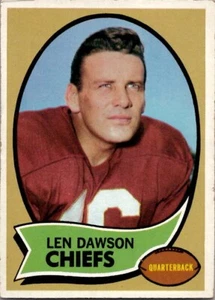 1970 Topps Len Dawson Kansas City Chiefs #1 excelente estado (3) - Imagen 1 de 2