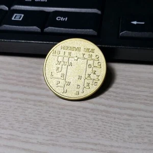CW Morse Code Decoder Chart Medal Pamiątkowa moneta ze stali stopowej brązu Prezent - Zdjęcie 1 z 7