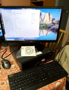 lenovo thinkcentre e73 Desktop PC 4GB ram 500gb HD+ 22" monitor+ quality keyb - Picture 1 of 16