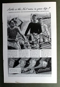 Hamilton Watch Wesley Dodson Emerson Norman Magazine Print Ad 1947 - Bild 1 von 1