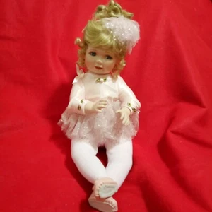 90s Ballerina Tina Porcelain Artist Collector Doll by The Hamilton Collection - Picture 1 of 4