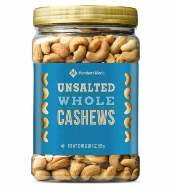 Member's Mark Unsalted Whole Cashews - 33 oz.