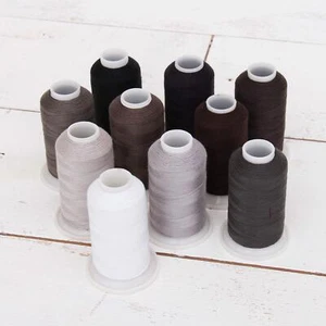 Threadart Polyester All-Purpose Sewing Thread 10 Cone Grey Shades Set -600m 50/3 - Picture 1 of 6