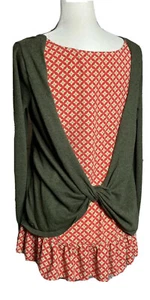 SUÉTER MI MILAGRO Make Believe Talla Pequeña Matilda Jane Verde Volantes Capa Giratoria - Imagen 1 de 7
