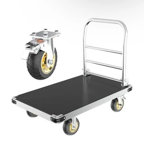 Extra Large Platform Truck Cart, 44 x 28 Dolly Cart Heavy Duty 2500lbs Capacity - Picture 1 of 8