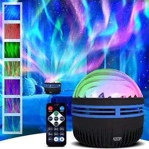 7 Light Effects Northern Lights Galaxy and Ocean Wave Projector Night Light UK - Picture 1 of 16