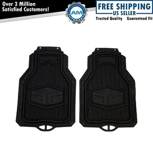 Armor All Customer Accessories Truck Tuff Black Rubber Cut to Fit Floor Mat Pair - Picture 1 of 4