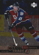 1995-96 NHL Cool Trade Colorado Avalanche Hockey Card #12 Peter Forsberg