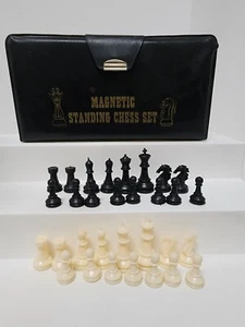 Small Travel Chess Set - Missing ONE White Pawn- Magnetic  Mini Set Case - Picture 1 of 12
