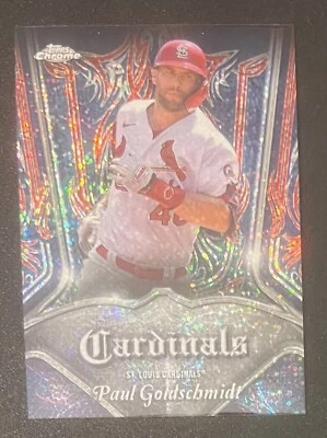 Paul Goldschmidt 2022 Topps Chrome Pinstriped Club #P-12 - St. Louis Cardinals  - Image 1 of 2
