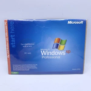 Microsoft Windows XP Professional Version 2002 OEM Software NEW SEALED XO8-48124 - Picture 1 of 1