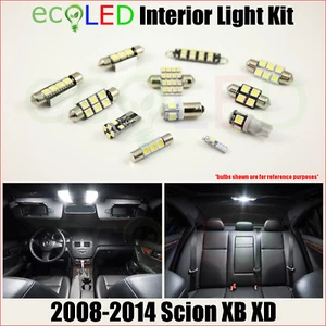 Fits 2008-2014 Scion XB XD WHITE LED Interior Light Accessories Kit 6 Bulbs - Picture 1 of 12