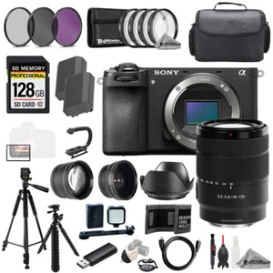 Sony a6700 + 18-135mm f/3.5-5.6 OSS Lens +128GB +Ext Bat+ 9 PC Filtr MEGA Kit - Picture 1 of 12