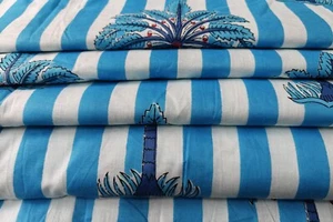 Indian Fabric Cotton Fabric By Yard Hand Block Print fabric Dressmaking Making D - Picture 1 of 6