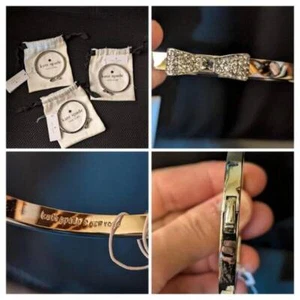 Neu mit Etikett Kate Spade New York ""Ready Set Schleife"" silbernes Armband - Bild 1 von 1