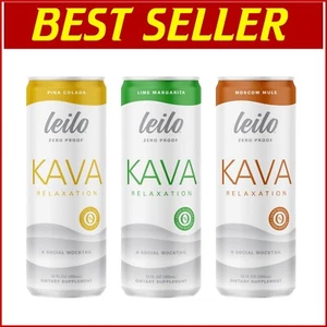 Kava Mocktail Drinks Variety Pack – 12 Sugar-Free Cans for Guilt-Free Enjoyment - Picture 1 of 7