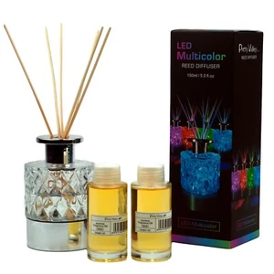 Difusor de fragancia de caña de vidrio transparente iluminado por LED 110 ml PV8700L - Imagen 1 de 5