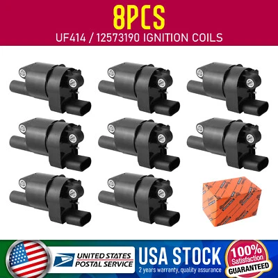 8x Ignition Coil Set For 2007 08 09 10 11 12 2013 Chevrolet Avalanche 4.8L 5.3L - Image 1 of 4