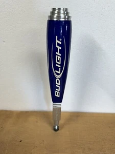 Bud Light Draft Beer Tap Handle Blue/White & Aluminum "8 - Picture 1 of 5