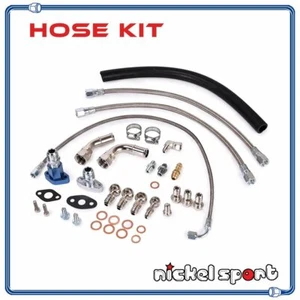 Turbo Oil Water Line Kit Audi VW 1.8T Transverse Garrett GT28R GT30R Top Mount - Picture 1 of 1