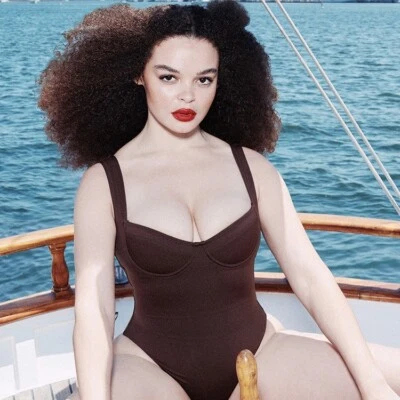 SKIMS Shaping Swim Underwire One Piece Cocoa Womens XXS - Image 1 of 4