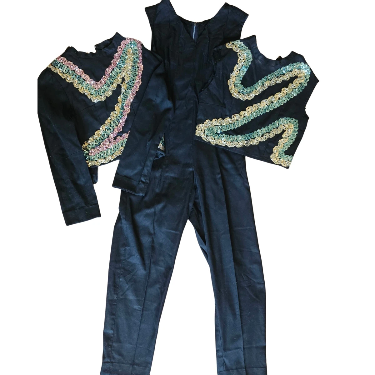 Funny Party Hats - Disfraz De Michael Jackson - Juego De 3 - Sombrero Fedora, Guante De Lentejuelas Y Anteojos De Sol (Fedora, Negro, Talla única