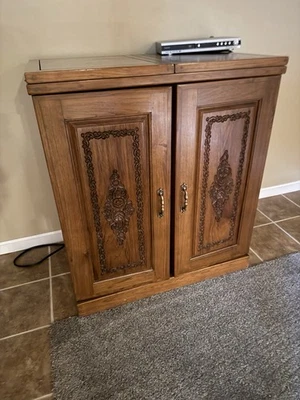 German Carved Bar From Black Forest In Germany - Image 1 of 3