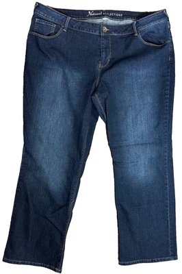 Natural Reflections Jeans Women's Plus Size 20WP Dark Wash Denim - Image 1 of 4