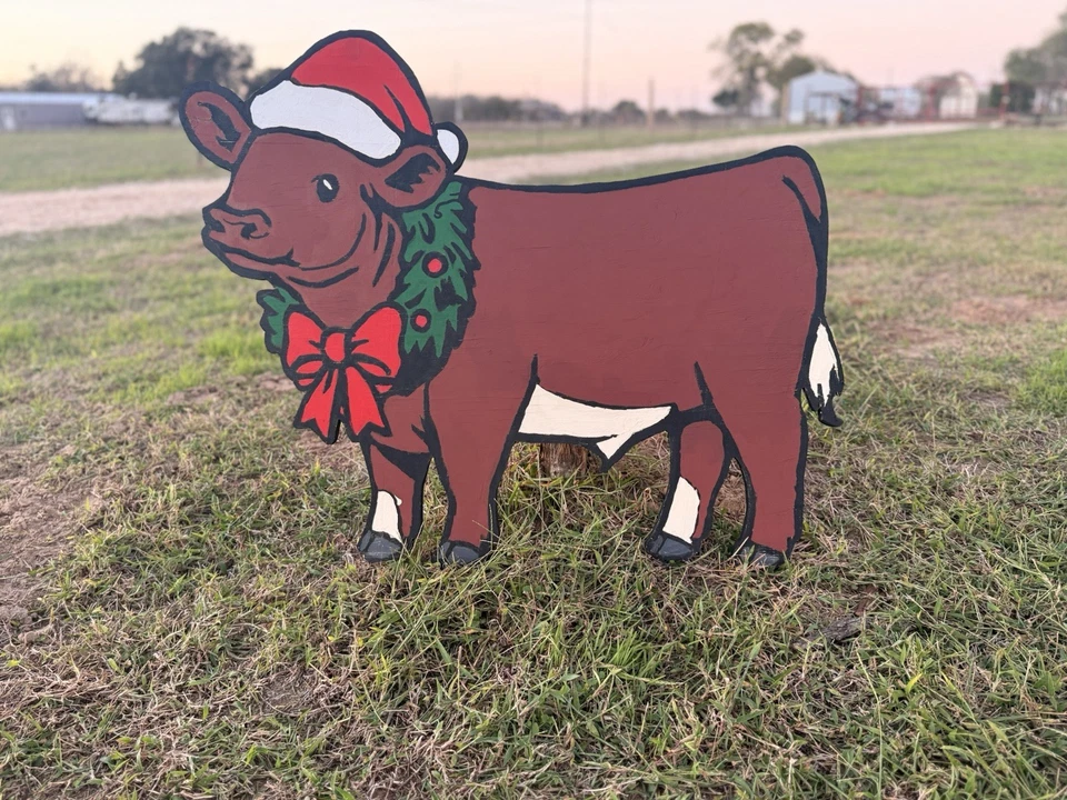 Christmas Steer庭院艺术 — 第 1/1 张图片