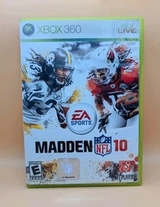 MADDEN NFL 10 (Microsoft Xbox 360 Football Sports Game, 2009) CIB Good - Picture 1 of 5