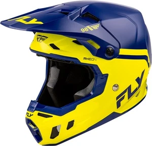Fly Racing Formula CC Objective Youth Helmet (Large, Navy/Yellow) - Picture 1 of 3