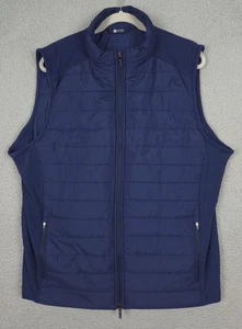 Rhoback Fulton Performance Vest Fleet Navy Blue Quilted Full Zip Men's Size XL - Picture 1 of 23