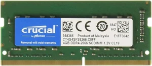NEW!!! Crucial 4GB DDR4 2666MHz PC4-21300 Laptop SODIMM Memory Ram CT4G4SFS8266 - Picture 1 of 1