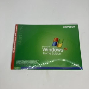 Microsoft Windows XP Home Edition 2002 FULL OS OEM For New HPQ PC Only - Picture 1 of 2