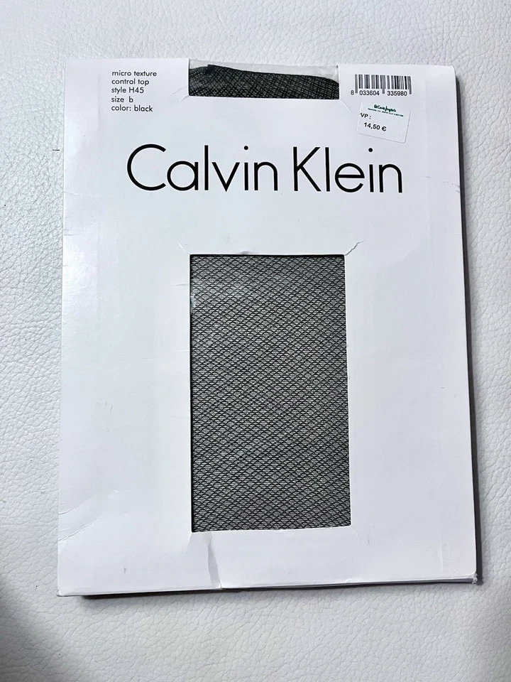 Calvin Klein Micro Texturizado, Talla B, Negro, Puntera Reforzada Invisible (NUEVO) Foto 1 de 2