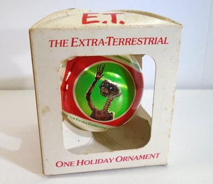 Vtg Satin Wrap E.T. The Extra-Terrestrial Movie Christmas Bulb Ornament 1982 BN - Picture 1 of 8
