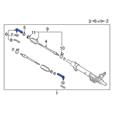 For Nissan TITAN 2023-2024 Nissan D85204KH0A Right Outer Steering Tie Rod End Foto 1 de 2